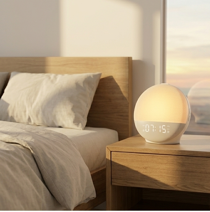 Réveil Lumineux Sunrise - Réveil Naturel & Sommeil Réparateur